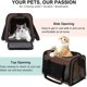 thumbnail image 2 of Transportín para gatos, transportador para mascotas aprobado por aerolínea para gatos medianos de 20 libras, transportador para perros pequeños y cachorros, transportador de bolsa para gatos de carga superior plegable con lados suaves para viajes y automóviles JM, 2 of 5