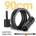 thumbnail image 1 of Bike Locks,Resettable Combination Road Bike Combination Lock Bike Locks Heavy Duty Coiled Cable Lock -theft Coiled Lock Cable -theft Bike Road Ebike Combination Cable Ebike 5, 1 of 6