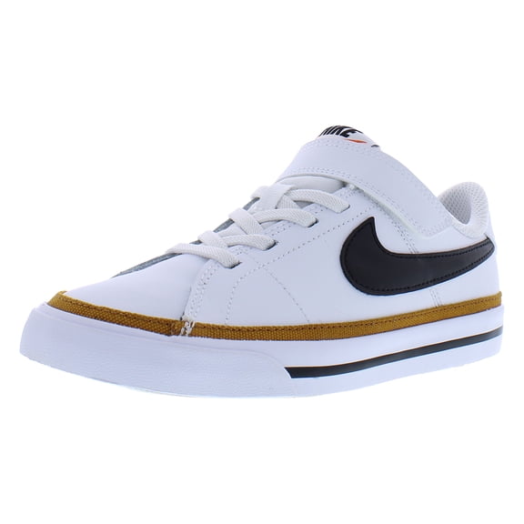 NIKE Court Legacy Unisex DA5381-102 (White/Black-Desert Ochre-Gum), Size 2.5