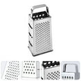 thumbnail image 2 of Rallador de cocina de acero inoxidable multiusos de 4 lados, rallador de alimentos, 2 of 5