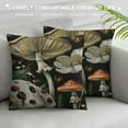 thumbnail image 3 of FUMJ Throw Pillow Covers Forest Mushrooms Green Leaves Home Decor Long Pillowcases Meadow Floral Butterfly Dragonfly Soft Pillow Case for Sofa Bedroom, 3 of 5