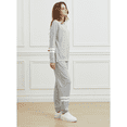 thumbnail image 4 of WQD Womens 2 Piece Loungewear Set Long Sleeve Pullover Top and Jogger Pants Tracksuit Pajama Sweatsuit Casual Lounge Outfits with Pockets for Fall Winter (Available in Plus Size), 4 of 7