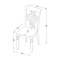 thumbnail image 6 of East West Furniture Vancouver 5-piece Dining Set with Wood Chairs in Linen White, 6 of 6