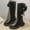 Black, variant on Nmnitkp Girls' Boots Comfortable and Wear-resistant Fashion Style Martin Boots Girl's Waterproof Side Zipper Knee High Riding Boots (Toddler/Little Kid/Big Kid)