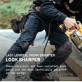 thumbnail image 4 of TRUEWERK Men's Work Pants - T2 WerkPant Technical Workwear, 34W x 32L, Black, 4 of 5