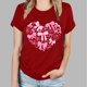 thumbnail image 5 of Camisetas de Manga Corta para las Mujeres de Moda Imprimir Cuello Redondo Camiseta, Mezcla de Poliéster Ligero para Primavera Verano Otoño, 5 of 8