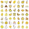 thumbnail image 4 of Chicken sticker 100 waterproof yellow laptop kettle suitcase DIY birthday party beautiful vinyl sticker album skateboard phone case, 4 of 5