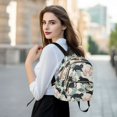 thumbnail image 6 of FORMRS Mini Backpack Purse for Women Quilted Travel Daypack Casual Shoulder Bag, Black Floral Cat Pattern, 6 of 7