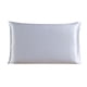 thumbnail image 2 of Funda de almohada de seda de morera, funda de almohada transpirable de 2 lados, funda de almohada de color sólido para la piel del cabello, gris plateado, 51x76cm kenally HA003379-27, 2 of 7