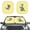 Cartoon Dinosaurs, variant on Chririnla Plumeria Floral Car Windshield Sunshade Tropical Car Sun Covers Visor 2 Pack Oil Paint Hawaiian Pattern Automotive Interior Shield Protection Keep Cold Ideal for Holidays Parking