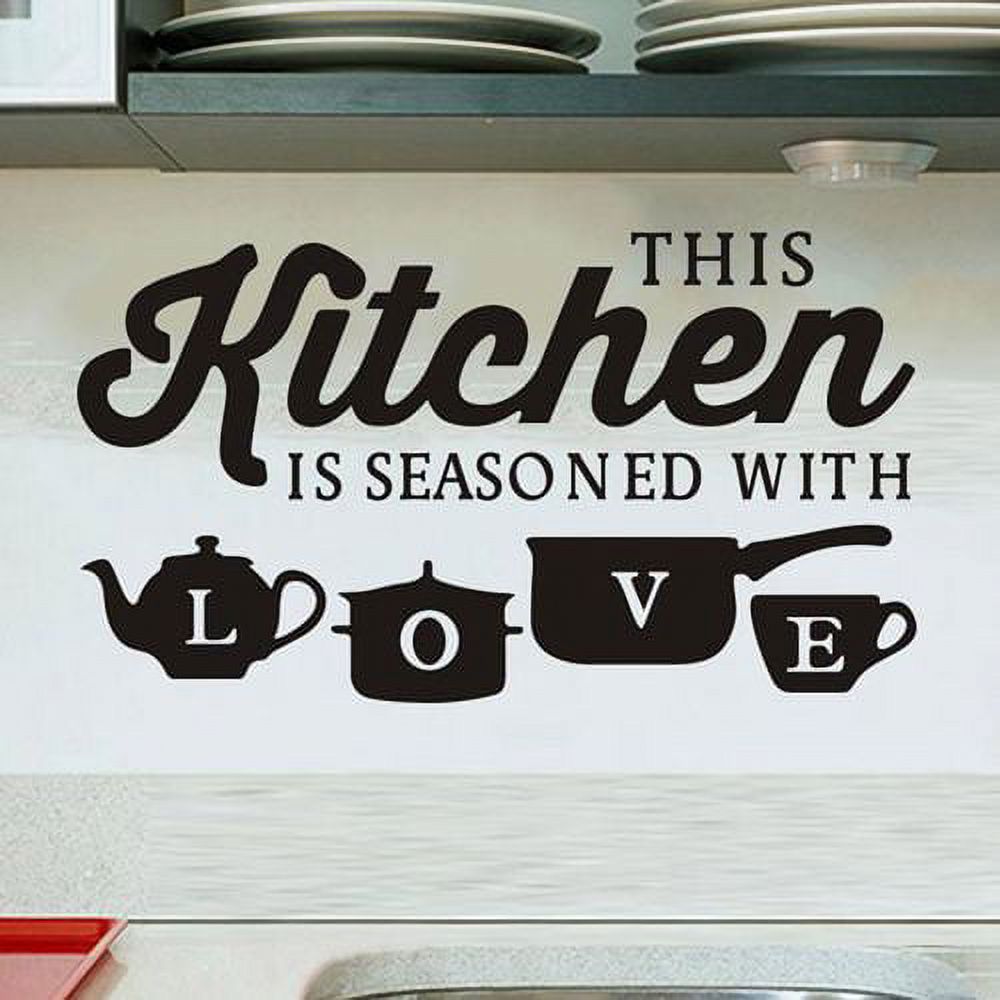 AkoaDa English Art Word Wall Sticker Art Living Room Kitchen Restaurant  Decoration DIY Wall Decals Decor 20.07x11.02 Inch - image 4 of 6