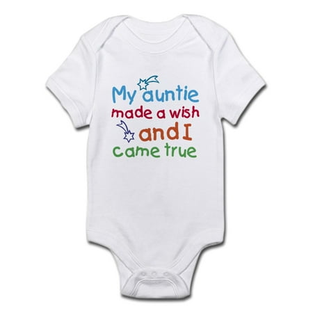 My Auntie Made A Wish Infant Bodysuit - Baby Light (Best Auntie Baby Clothes)