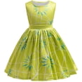 thumbnail image 5 of Disfraz de Cosplay de película de Disney para niñas, disfraz de disgusto verde, vestido de princesa de dibujos animados Joy + traje de peluca, vestido de carnaval de Halloween, 5 of 5