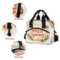thumbnail image 5 of Lunch Bag Portable Crossbody Meal Bag Cooler Bag Insulated Lunch Bag Food Bag Handheld & Crossbody Design Hello Spring Pattern, 5 of 6