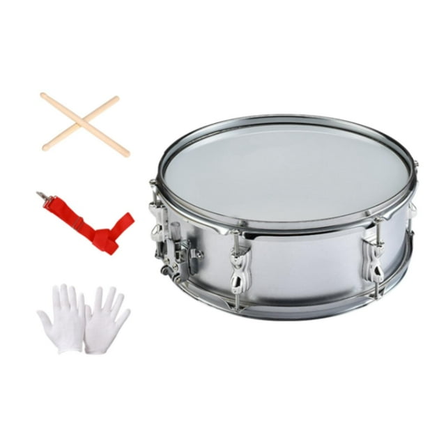 Caja de 14 pulgadas con guantes, batería portátil para adolescentes y niños principiantes. Plata 14 pulgadas