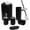 Black, variant on Moss & Stone 6 pcs Bathroom Accessories Set Includes Soap Dispenser, Toothbrush Holder, Toothbrush Cup, Soap Dish, A Complete Decor Black Set