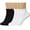 3Black+3White, variant on Women's Ruffle Socks, Womens Fun Novelty Crew Colorful Fashion Casual Socks