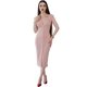 thumbnail image 1 of Vestido Midi Ajustado con Botones al Frente, Elegancia Casual y Estilo Moderno para Mujer, 1 of 5