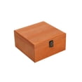 thumbnail image 1 of Caja de almacenamiento de madera Sunnimix Vitrina de joyería Marrón 195x195x10cm, 1 of 8
