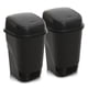 thumbnail image 1 of Bote de Basura con Tapa Balancín, Pack de 2 Basureros de 11 L, Botes de Plástico Resistentes y Duraderos, Diseño Compacto para Cocina, Baño, Oficina y Hogar, 1 of 5