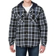 thumbnail image 7 of Legendary Outfitters Men’s Plaid Insulated Casual Hooded Shirt Jacket, 7 of 7