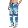 thumbnail image 2 of FORMRS Mens Pajama Pants with Pockets Sleepwear Lounge Bottoms Sizes S-2XL, Floral Moon, 2 of 7