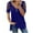 Blue womens tops summer, variant on USSUMA Shirts for Women Dressy Casual Women Short Sleeve Strappy Cold Shoulder T-Shirt Tops Blouses Casual Loose Basic T Shirts Zipper V Neck Flowy Tunics