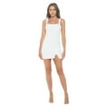 thumbnail image 6 of Women's Sleeveless Mini Cocktail Dress, Square Neck Bodycon Sexy Going Out Party, Trendy Spring Summer 2024(Off White Large Size), 6 of 6