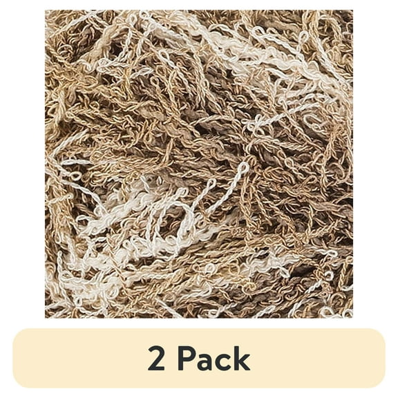 (2 pack) Red Heart Scrubby Yarn, ALMOND