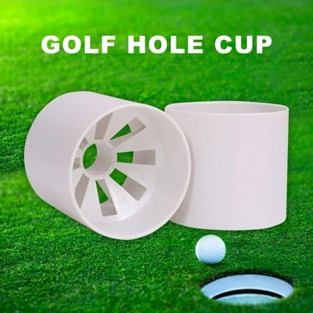 

ankishi 6 Inch Golf Hole Cup with 8 Drainage Holes Ball Training Ball Cup Outdoor Golf Practice Ivory White Cup Equipment