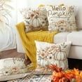 thumbnail image 5 of Decorative Linen Pillow For Sofa Living Room Bedroom Fall Pumpkin Pattern Cushion Cover Home Throw Pillow, 5 of 5