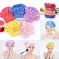 thumbnail image 3 of Travelwant Microfiber Hair Drying Caps, Extrame Soft & Ultra Absorbent, Fast Drying Hair Turban Wrap Towels Shower Cap for Girls and Women, 3 of 8