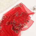 thumbnail image 5 of Baberdicy Silk Scarf Clearance！Scarf Polyester Lightweight Birthday Women Scarf Shawl Fashion Scarves Red, 5 of 5