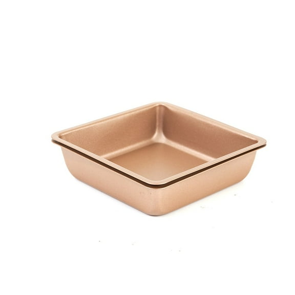 2Pcs 4Inch Cake Moulds Non-Stick Diy Square Baking Pan For Mold Kitchen Supply 10.00*10.00*3.00(Cm) YIWEI