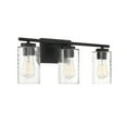 thumbnail image 4 of Trade Winds Raymond 3-Light Bathroom Vanity Light in Matte Black, 4 of 5