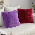 thumbnail image 3 of 17×17 Inch Velvet Throw Pillow Covers 2-Pack,  Soft Decorative Cushion Covers for Sofa, Bed, Living Room, Bedroom, Apartment & Airbnb Decor, 3 of 7