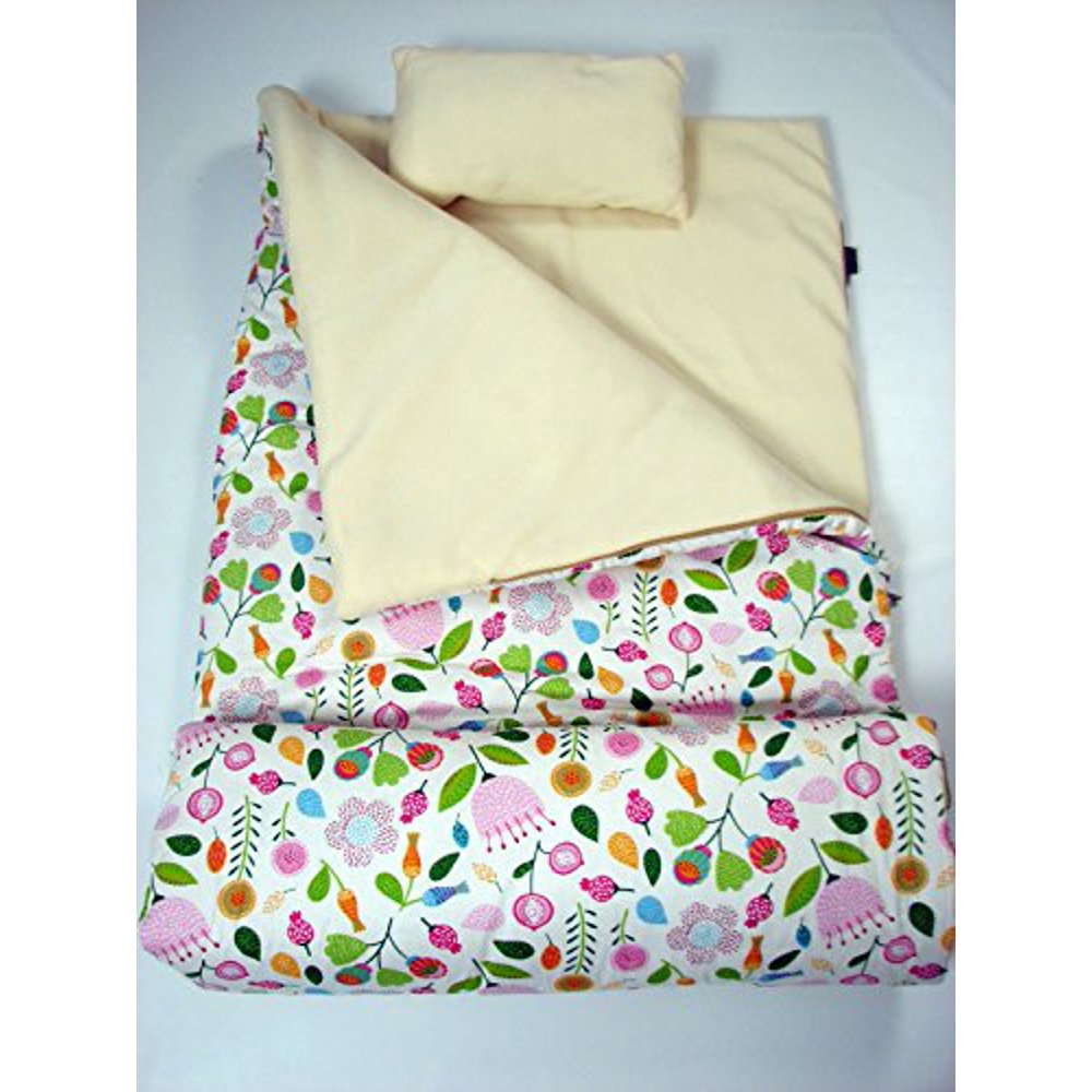 Colorful Floral Kid Toddler for Her Sleeping Bag, Fleece Interior with