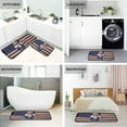 thumbnail image 5 of SKYSONIC Wooden Nutcracker Figurine Dressed As Uncle Sam Holding American Flag with American Flag Kitchen Mats and Rugs Floor Runner Area Rug Washable Carpetay 20"x28", 5 of 7