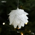 thumbnail image 2 of Christmas Ball Ornaments White Shatterproof Clear Large Plastic Christmas Tree Decoration, Delicate Hanging Ornaments for Xmas Party, Wedding, Holiday and Home Decor(80mm/3.14"),1Pcs, 2 of 9