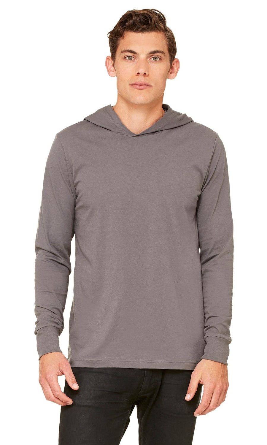 BELLA+CANVAS - The Bella + Canvas Unisex Jersey Long Sleeve Hoodie ...