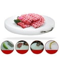 thumbnail image 4 of OUNONA Round Butcher Block Countertop Stain Resistant PE Cutting Board 1Pack, 4 of 8