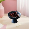 thumbnail image 6 of CUTICATE Ceramic Footed Bowl Decorative Bowl Multifunctional Lotus Shaped Dessert Cake Serving Bowl for Kitchen Home Room BLue, 6 of 7
