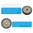 thumbnail image 3 of Uxcell 5" Universal Air Compressor Wheel with 0.63" Hole for Easy Mobility, Beige, 3 of 5