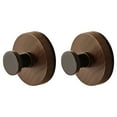 thumbnail image 2 of tzyudk 2 Pack Walnut Suction Cup Hooks for Wreath Hanging No Drill Over Door Window Glass Wood Brown, 2 of 6