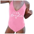 thumbnail image 1 of MKLEKYY Trajes De Baño Dama Women V Neck Fashion Print Strap Swimsuit Sexy Bikini Swimwear Bathing Backless Sleeveless Swimsuit, 1 of 5