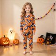 thumbnail image 2 of Futezty Girls Boys Halloween Pajamas Set Sleepwear Pumpkin Graphic Pjs Toddler Long Sleeve Jammies Kids Loungewear 2T-9T, 2 of 7