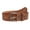 Tan, variant on 1 1/2" Snap On Floral Tree Engraving Oil Tanned Vintage Full Grain Leather Belt