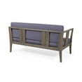 thumbnail image 6 of Katalina Outdoor 4 Seater Acacia Wood Chat Set, Gray, Dark Gray, 6 of 19