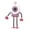 Pink, variant on IFRINID Portable Robot Fan with LED Light and Flexible Suction Arms, USB Rechargeable Desk Fan with 5 Speeds
