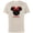 Natural, variant on Disney Minnie Mouse Red Bow Icon Prima Familia Spanish- Short Sleeve Cotton T-Shirt for Adults - Customized-Natural